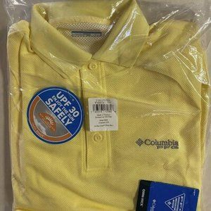NEW Columbia Men's Perfect Cast Polo Shirt, Sunlit, Size: XXS, UPF 30, PFG